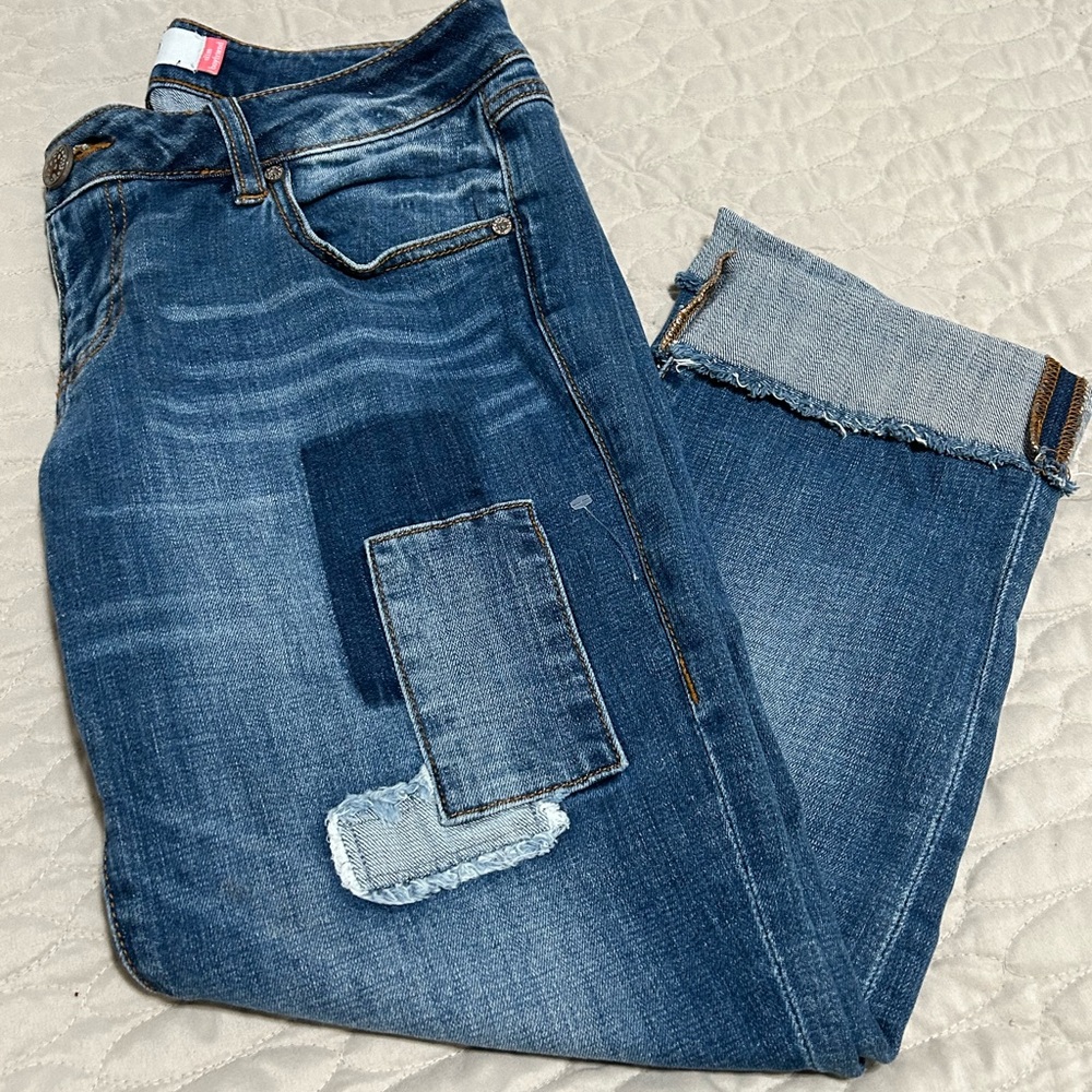 Cabi Blue Distressed Jeans